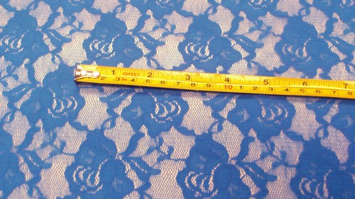 FLORAL PRINT STRETCH LACE FABRIC : 138CM WIDE : PRICE PER 1/2 mtr : RML1 - Picture 27 of 33