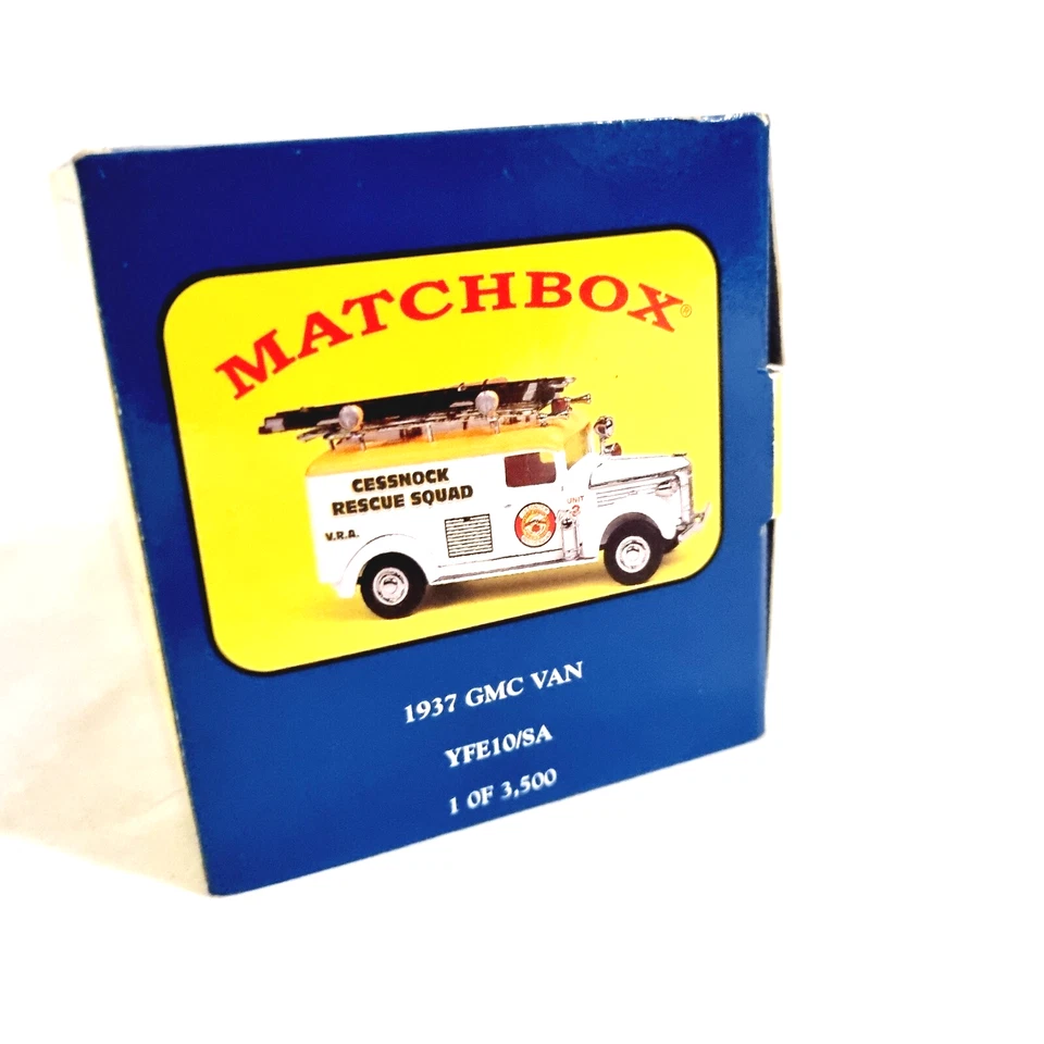 Matchbox GMC Van Cessnock Rescue Van Models of Yesteryear YFE10/SA 1937 Rare - Image 3 of 4