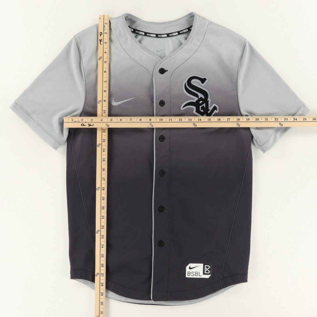 Nike Chicago White Sox BSBL Ombre Jersey Gray Men's S | eBay