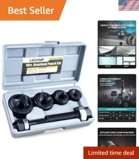 Precision Knockout Punch Kit - Versatile Heavy Duty Hole Cutter & Driver Set