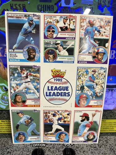 1981 Topps Batting & Pitching Leaders for Every Team, Tri-Fold Sheet + 82 Bonus - Bild 2 von 12