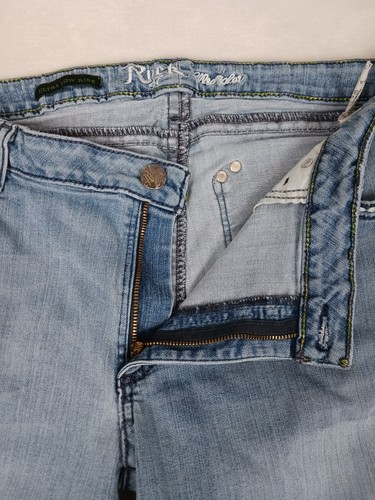 Jeans donna Wrangler Rock 47 34x34 (37x33) ricamo vita ultra bassa bootcut - Foto 8 di 10