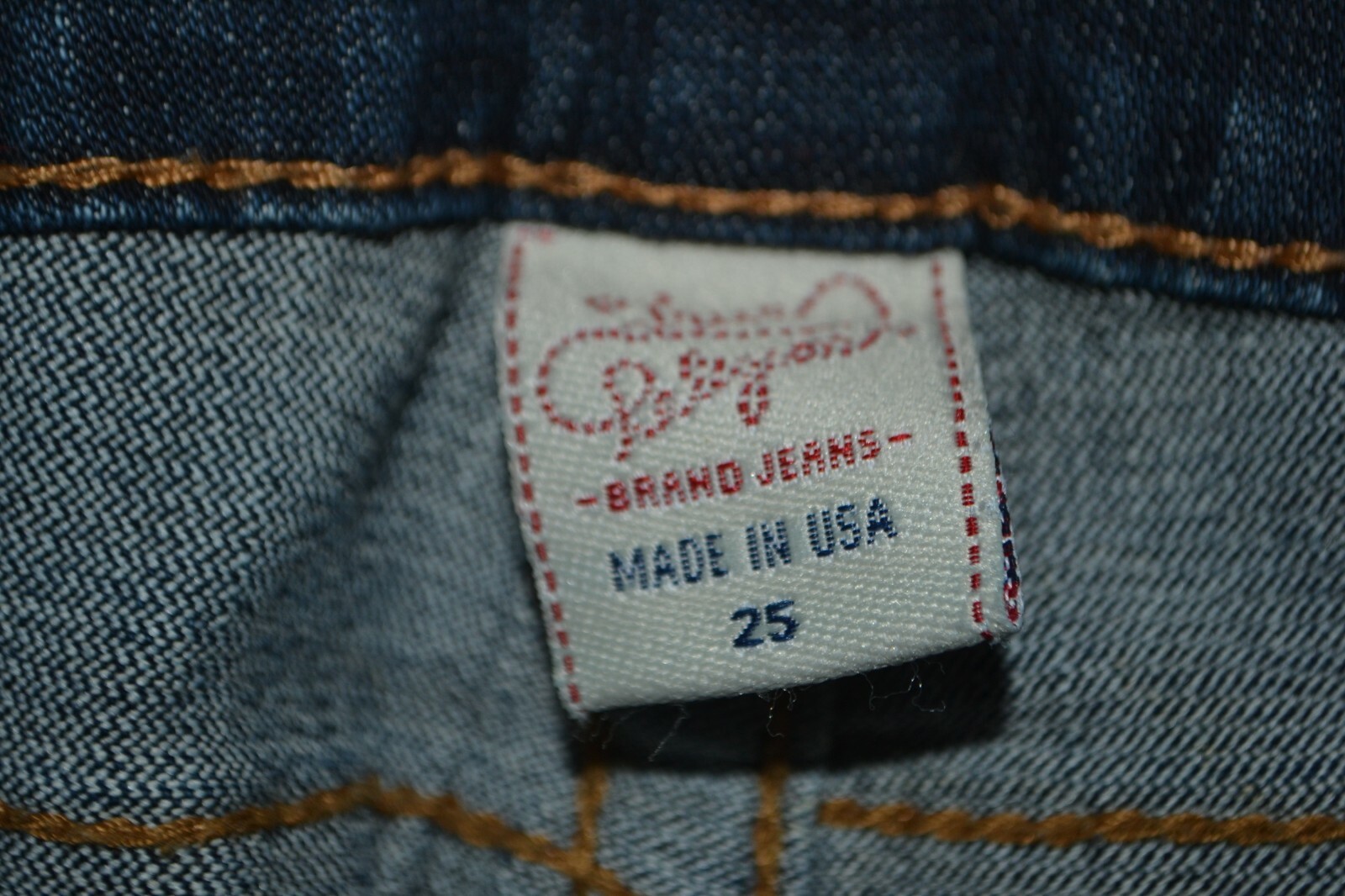 True Religion Women's Kate Crop No Pocket Flaps Blue Denim Jeans Sz 25x25 thumbnail 9