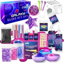 Galaxy Slime Set DIY mit Glow in the Dark Pul...