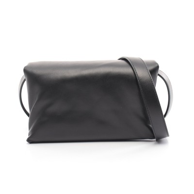 Bag】MARNI PRISMA Small Shoulder Bag Leather Black Marni Good From 