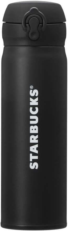 STARBUCKS Handy Stainless Steel Bottle Tumbler Matte Black 500ml 