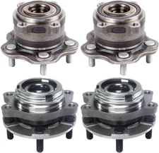 Pair Front+Rear Wheel Bearing Hub For Nissan Altima 2.5L 07 2008-2012 13 4PCS