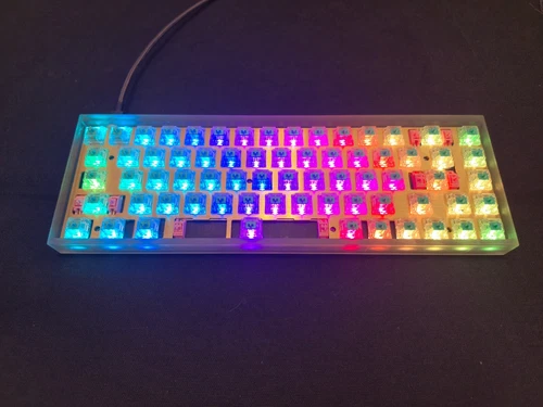 Custom Mechanical Keyboard ZEAL V1 60% RGB PCB/Zelios V2 78g Tactile switches 