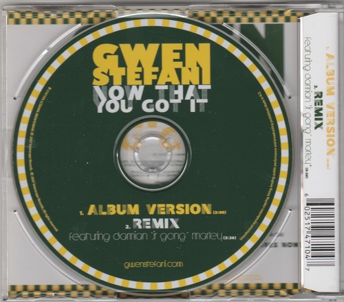Gwen Stefani (No Doubt)-Now That You Got It **Rare 2007 New Zealand CD Single** - Picture 2 of 7