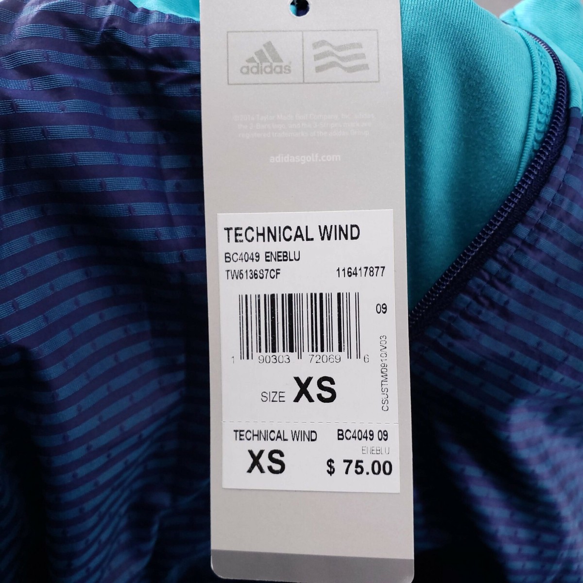 ADIDAS GOLF Women's Sz XS Technical Wind Breaker Vest Energy