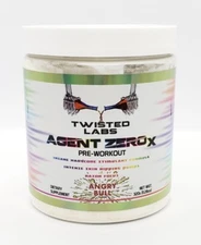NEW IMPROVED POTENCY! KING OF PRE-WORKOUT!! * AGENT ZERO X by Twisted Labs