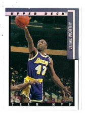 1993-94 Upper Deck Team MVP James Worthy -Los Angeles Lakers