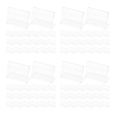 25pcs Robust Multi-zweck Klares Zeichen Halter Acryl Display Steht