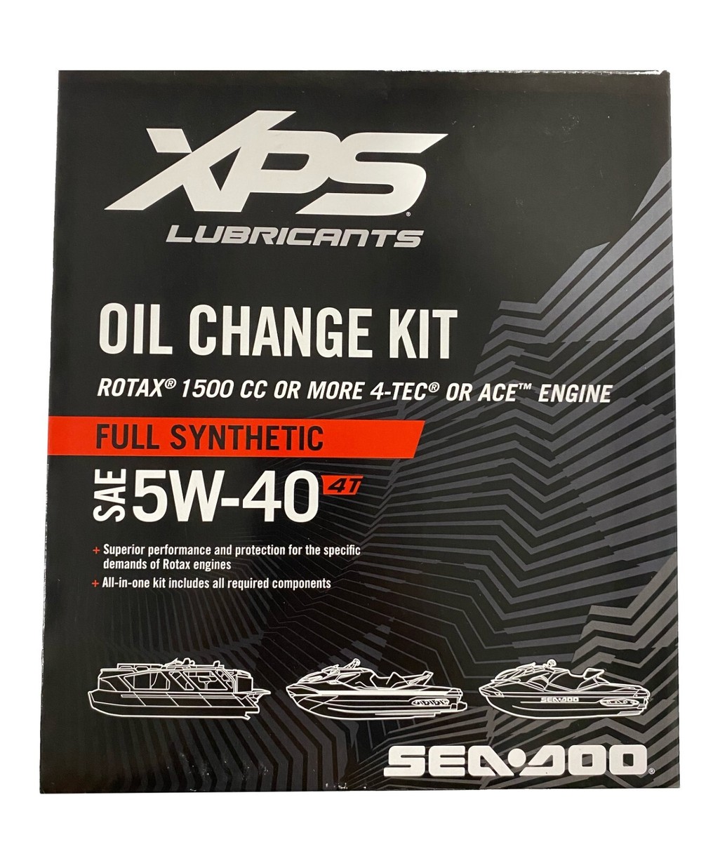 Sea Doo 4 TEC XPS Rotax Engine Oil Change Kit With Spark