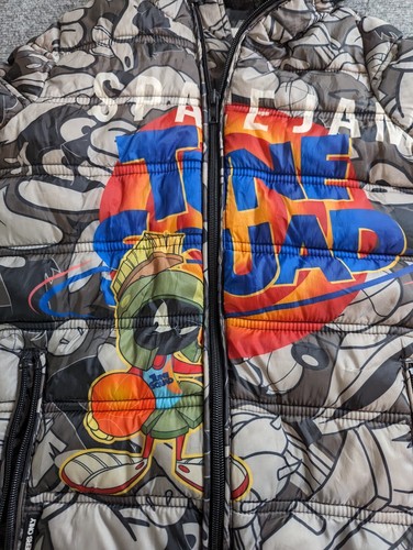 Members Only Space Jam New Legacy Marvin Martian Kids Youth puffer jacket( 8) - Picture 6 of 12