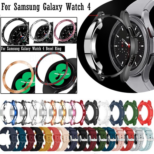 Für Samsung Galaxy Watch 4 40-42/ 44-46mm Armband Schutzhülle Uhr Lünette Shell - Bild 1 von 213