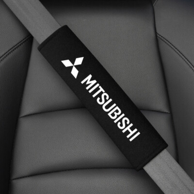 2PCS Soft Seat Belt Cover Shoulder Pads Protector Accessories for Mitsubishi