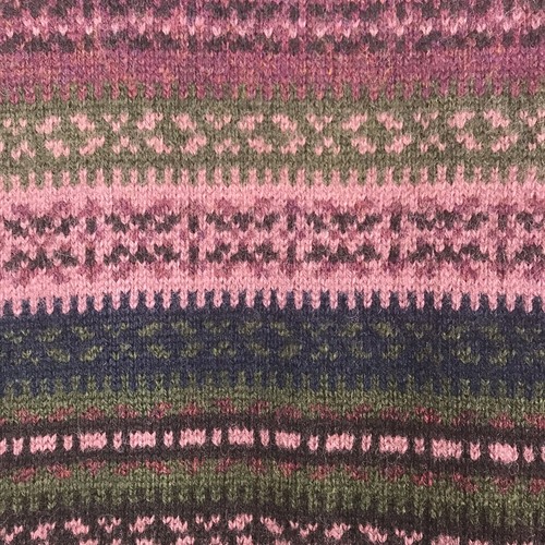 SKYR Wool Sweater Cardigan Knit Nordic Stripe Metal Buttons Pink Blue Green 2X - Picture 6 of 8