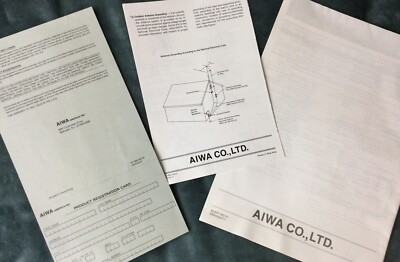 AIWA NSX-2500 & N2500 CD Stereo System Owners User Manual