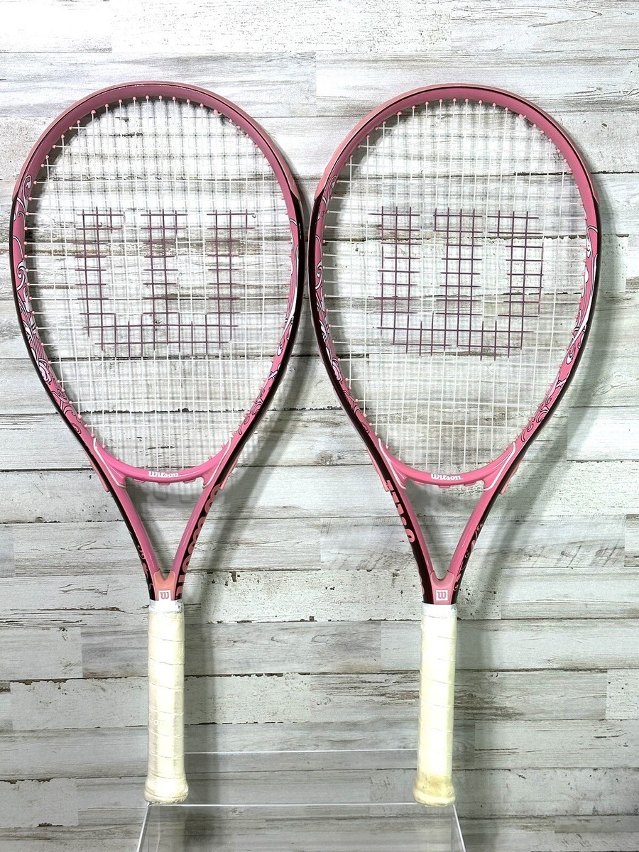Wilson HOPE Tennis Racquets, Two, Breast Cancer Awareness Wilson HOPE Tennis Racquets, Two, Breast Cancer Awareness