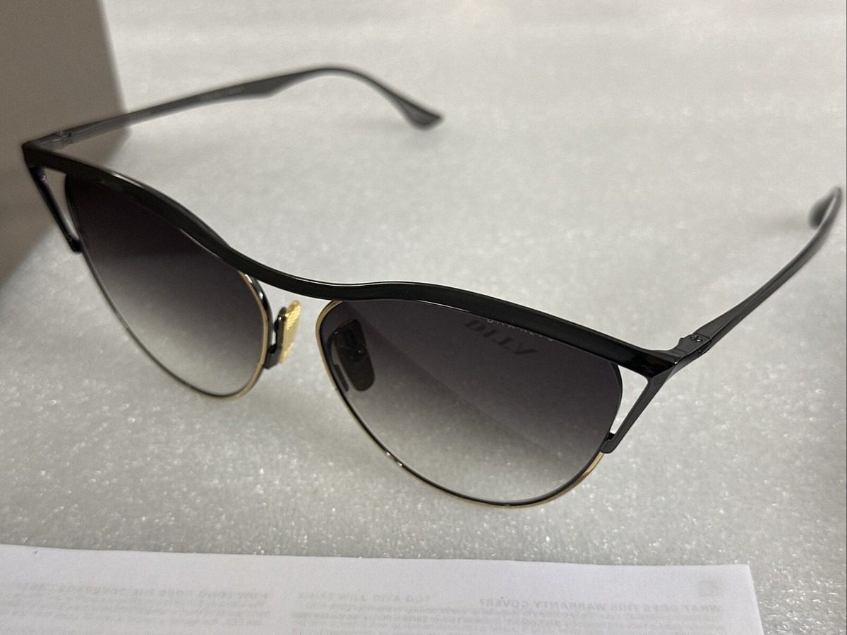 DEMO DITA DTS509-59-03 Revoir Black/Gold Sunglasses Smoke  display picture 3