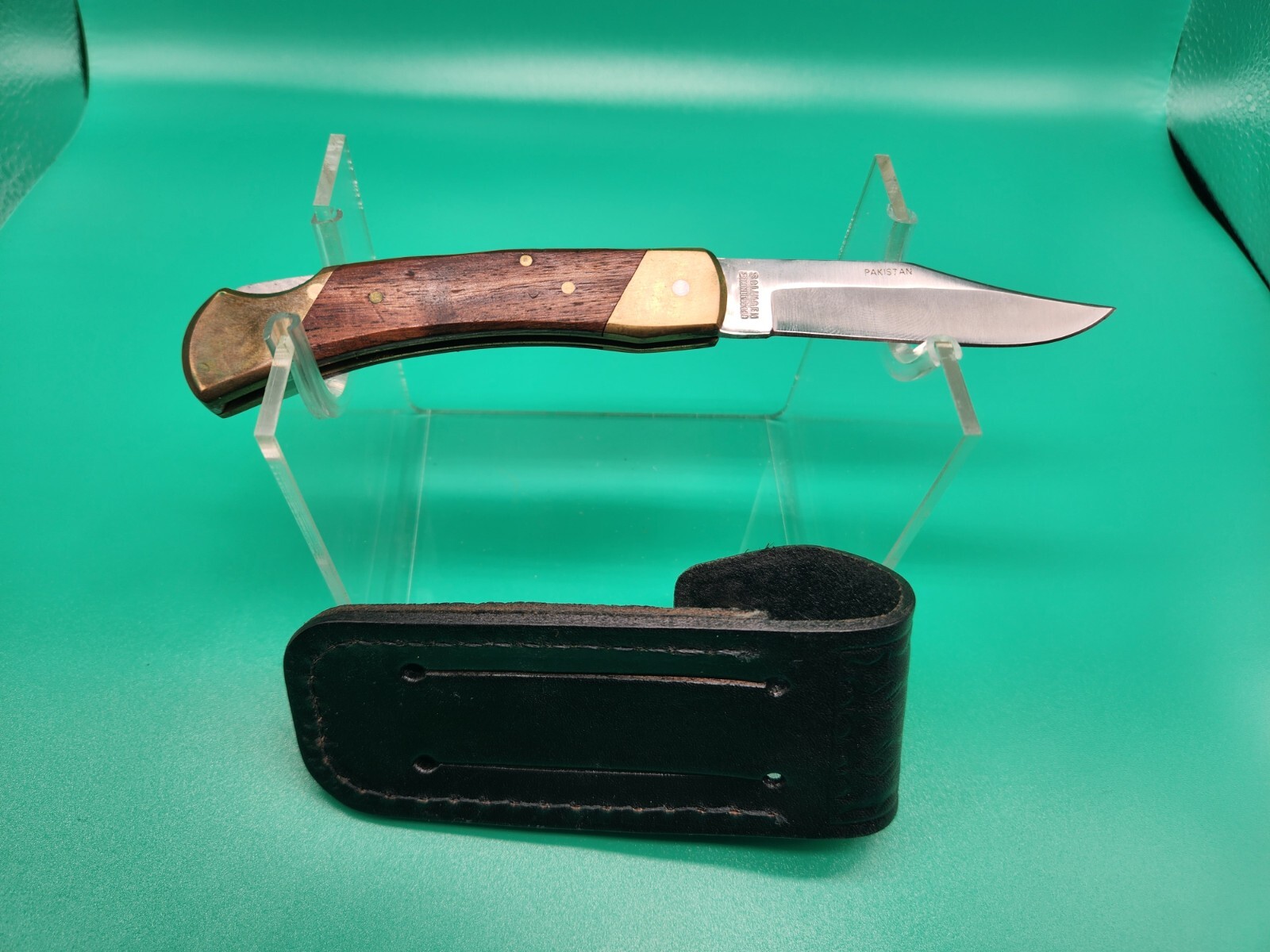 VINTAGE BEAR HUNTER SOLINGEN STAINLESS 440 LB4 LARGE FOLDING KNIFE W