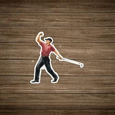 Watercolor Golf Swing Pose - Wall Decal Sticker Art for Sports Golf Fans