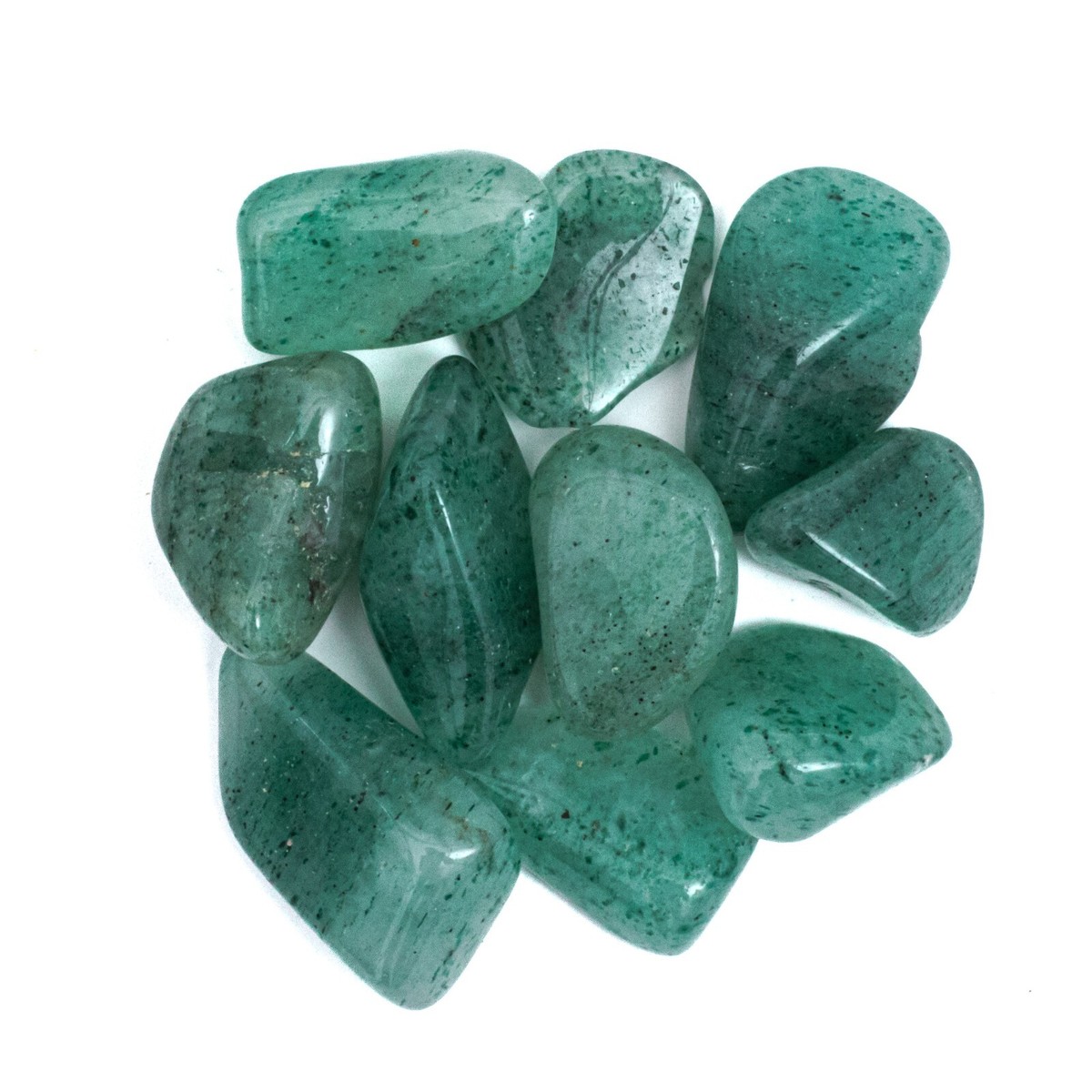 25g Small Tumbled Dark Green Aventurine Quartz Gemstone Crystals Crafting  Rocks