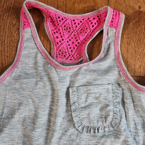 Body Glove Girls Active sz 6X 3-piece Set Pink Shorts & Pants Gray Top Lace Trim - Picture 10 of 21