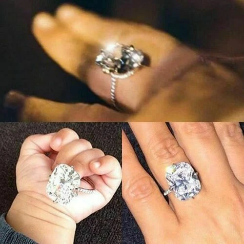 Kim kardashian hotsell engagement ring replica
