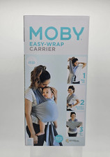 New Moby Easy-Wrap Baby Carrier - Sea Spray Blue 8-33 lbs. Machine Washable