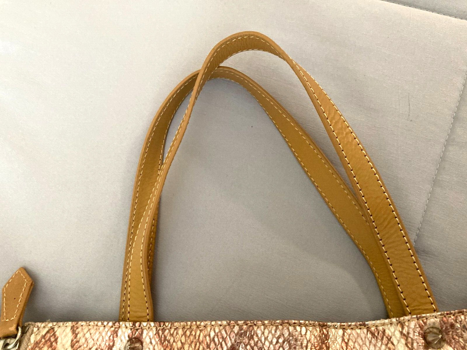 Sam Edelman Python Print Cloth Expanding Zip Tote - image 7