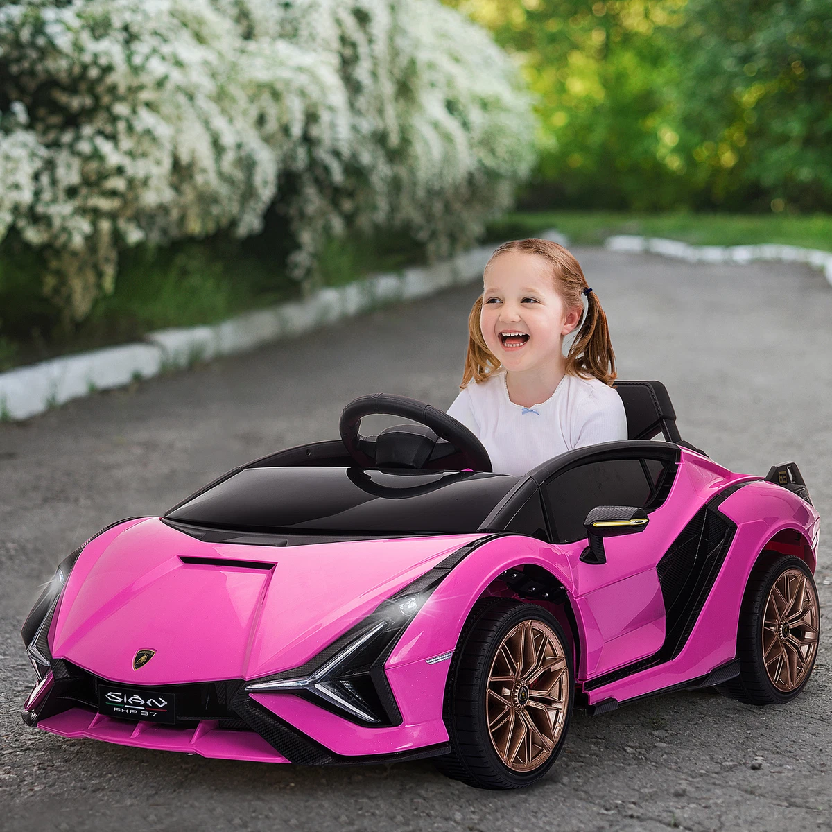 Lamborghini SIAN 12V Kids Electric Ride On Car Toy w Remote