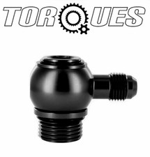 AN-6 (6AN) Banjo Adapter To ORB-10 (7/8 UNF) Aluminium Banjo Bolt Assembly BLACK