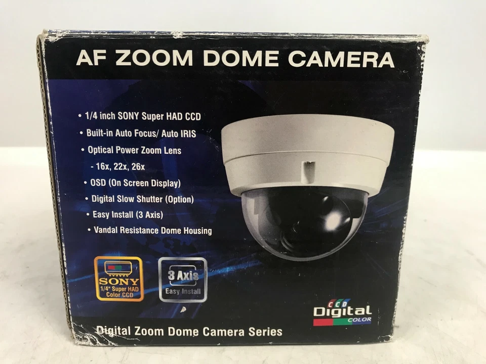 CCD Digital Color AF Zoom Dome Camera VZD127NL  - Image 2 of 4