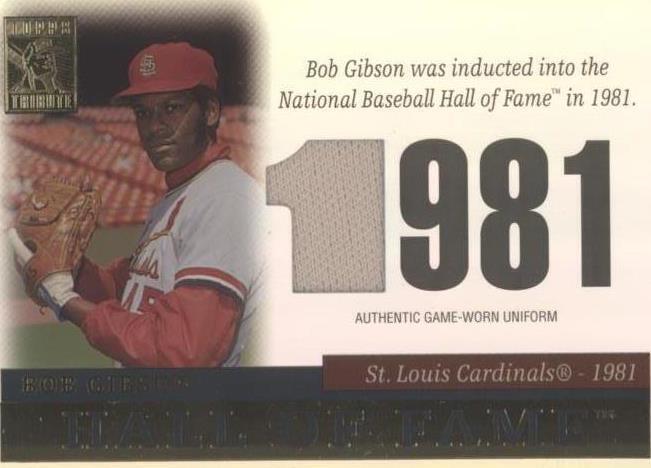 2004 Topps Tribute Hall of Fame - Bob Gibson #TR-BG - 1 of 1