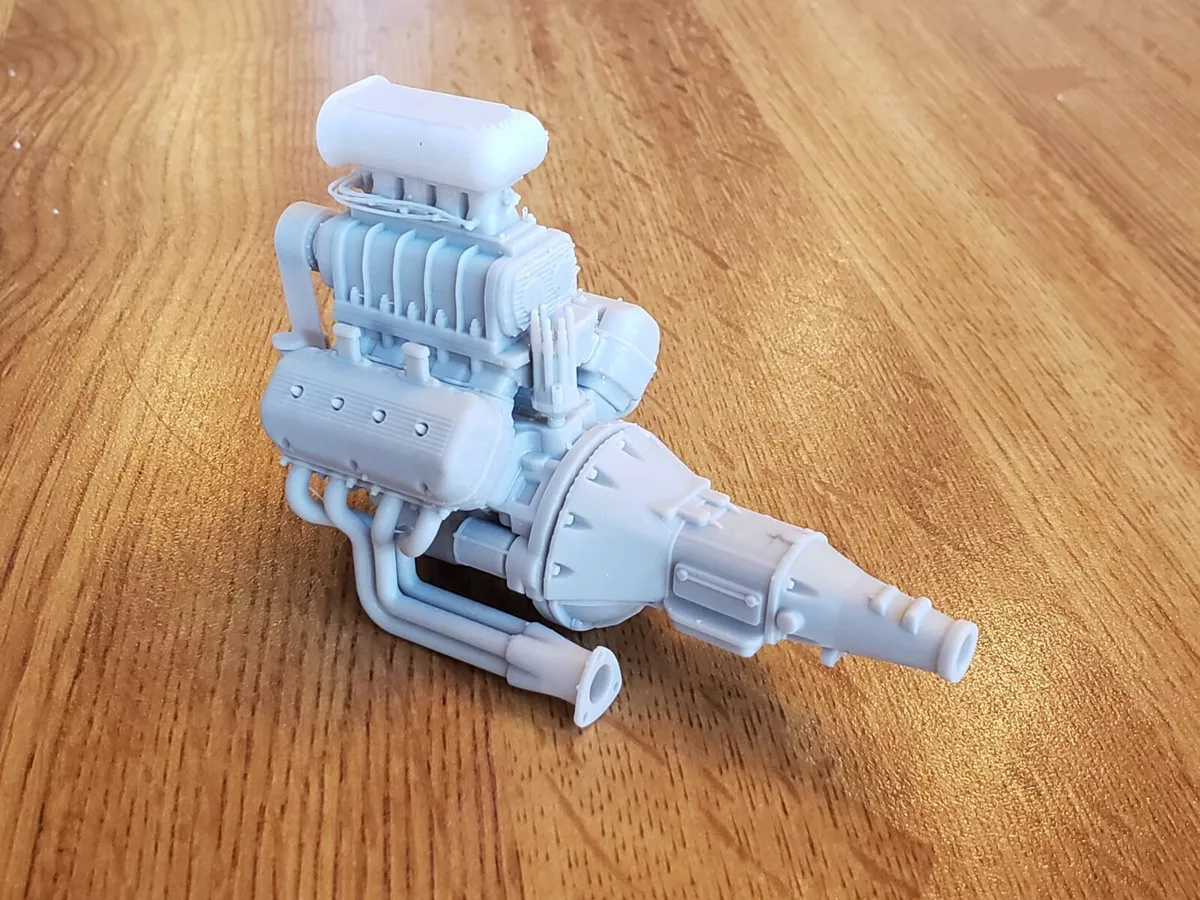 Blown 572 BBC model engine resin 3D printed 1:24-1:8 scale