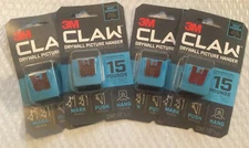 4 Pk 3M Claw 15 Lb. Drywall Picture Hanger
