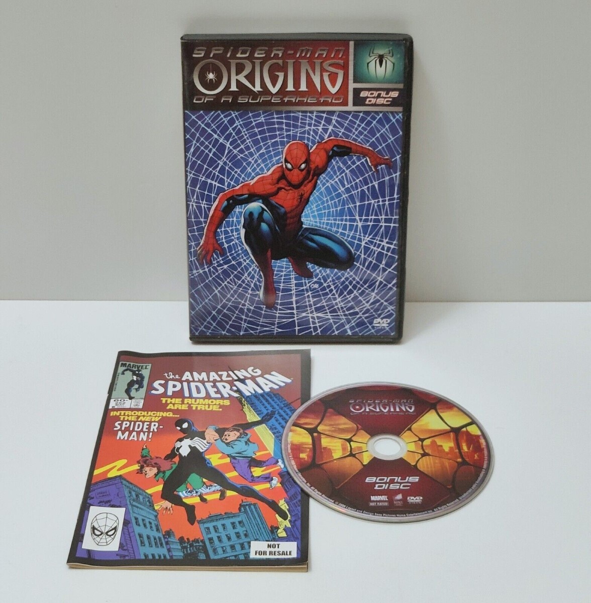 Spiderman: Origins of a Superhero (DVD 2006) Bonus Disc - with