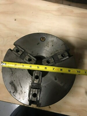 10'' Bison 3 Jaw Lathe Chuck Direct Mount D1-6 Spindle Scroll 2-3/4'' Through Hole