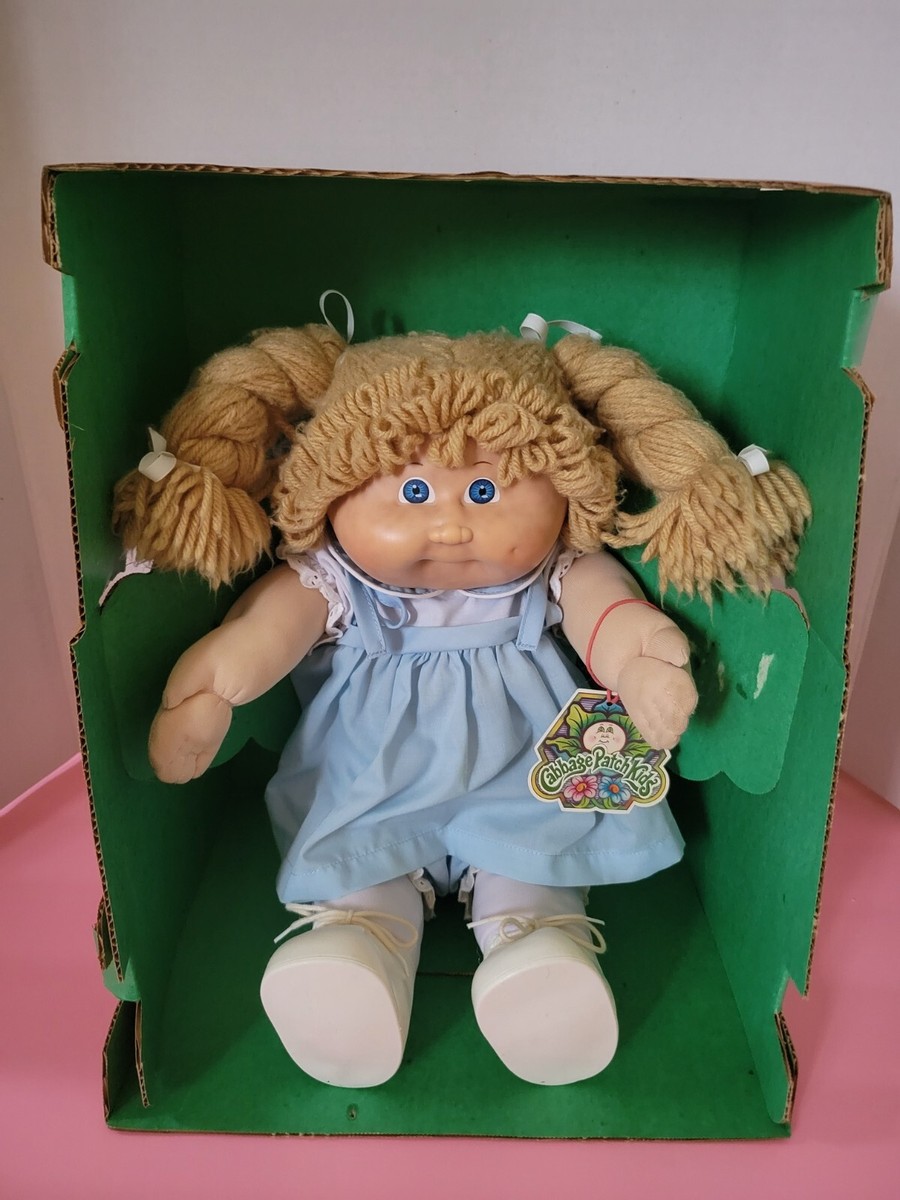 Vintage Cabbage Patch Doll - 1978-1982 Blonde Pigtails- Nancy