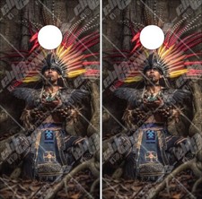 Aztec Warrior Cornhole Wrap Bag Toss Skin Decal Sticker Wraps