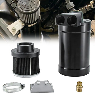 Top Loader Billet Oil Catch Can Dual 10AN Port FITS LS1 LS2 LS3 LS6 LS7 LSA Gen3