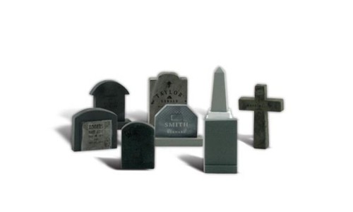 Woodland Scenics A2554 G Scale Tombstones - Picture 8 of 10