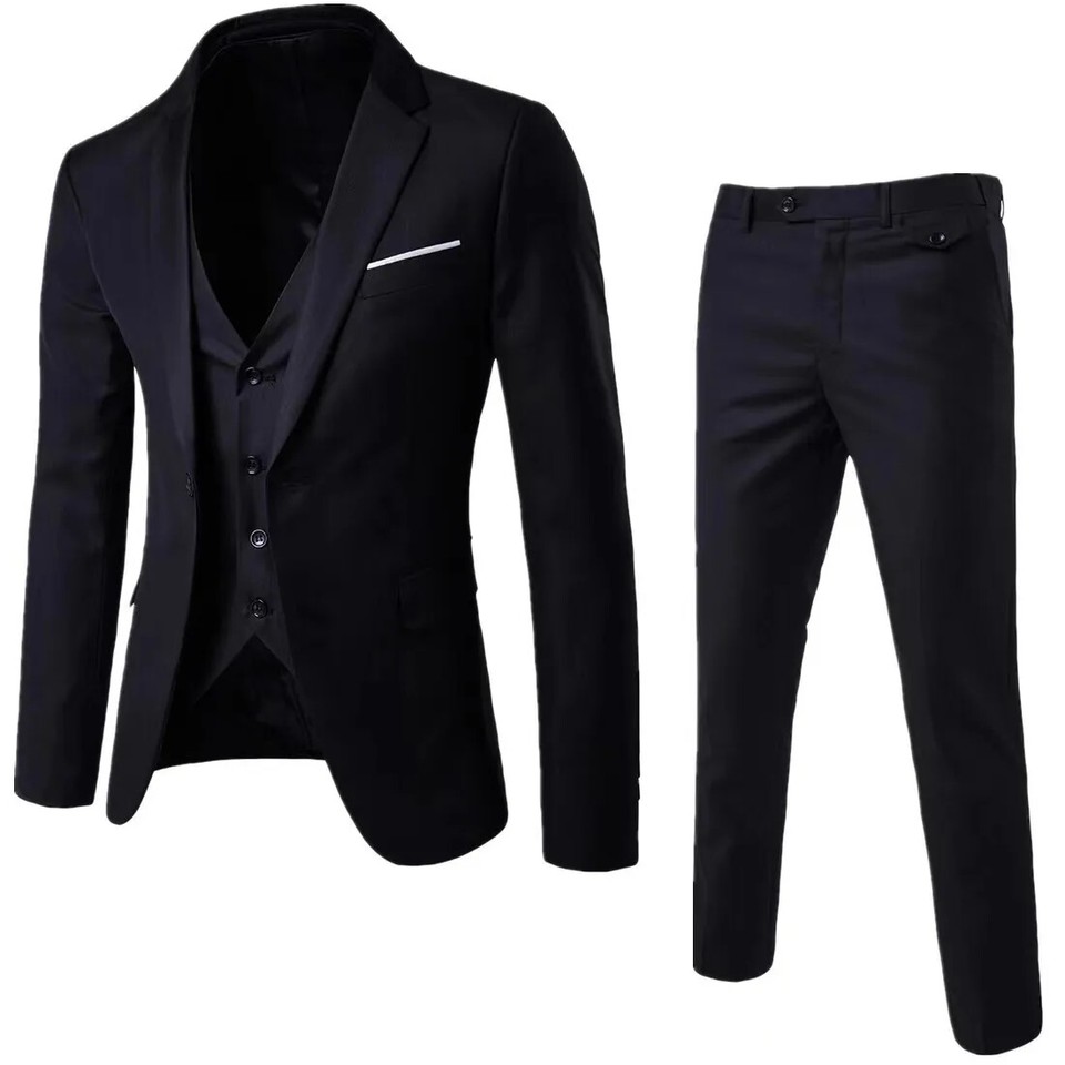 Trajes Para Hombres de Vestir Chaqueta Elegante Saco Pantalón Largo Boda 2024