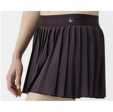 nike training pleated victory skirt in yellow