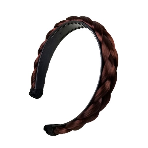 Hair Braided Plaited Headband Synthetic Hairband for Women Girls - Picture 3 of 20