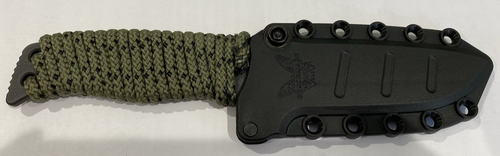 Benchmade Fixed Adamas Drop-Point 375BK-1 (Gray Blade) - Picture 7 of 7