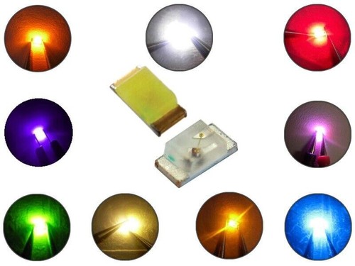 LED 0402 0603 0805 1206 micro mini SMD LEDs 10 20 50 100 Stück und Set AUSWAHL - Bild 7 von 48