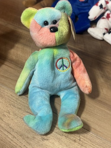 TY Beanie Babies Lot Of 6 Teddy Clubby Gloria Peace Valentino Millennium Tags - Picture 8 of 13
